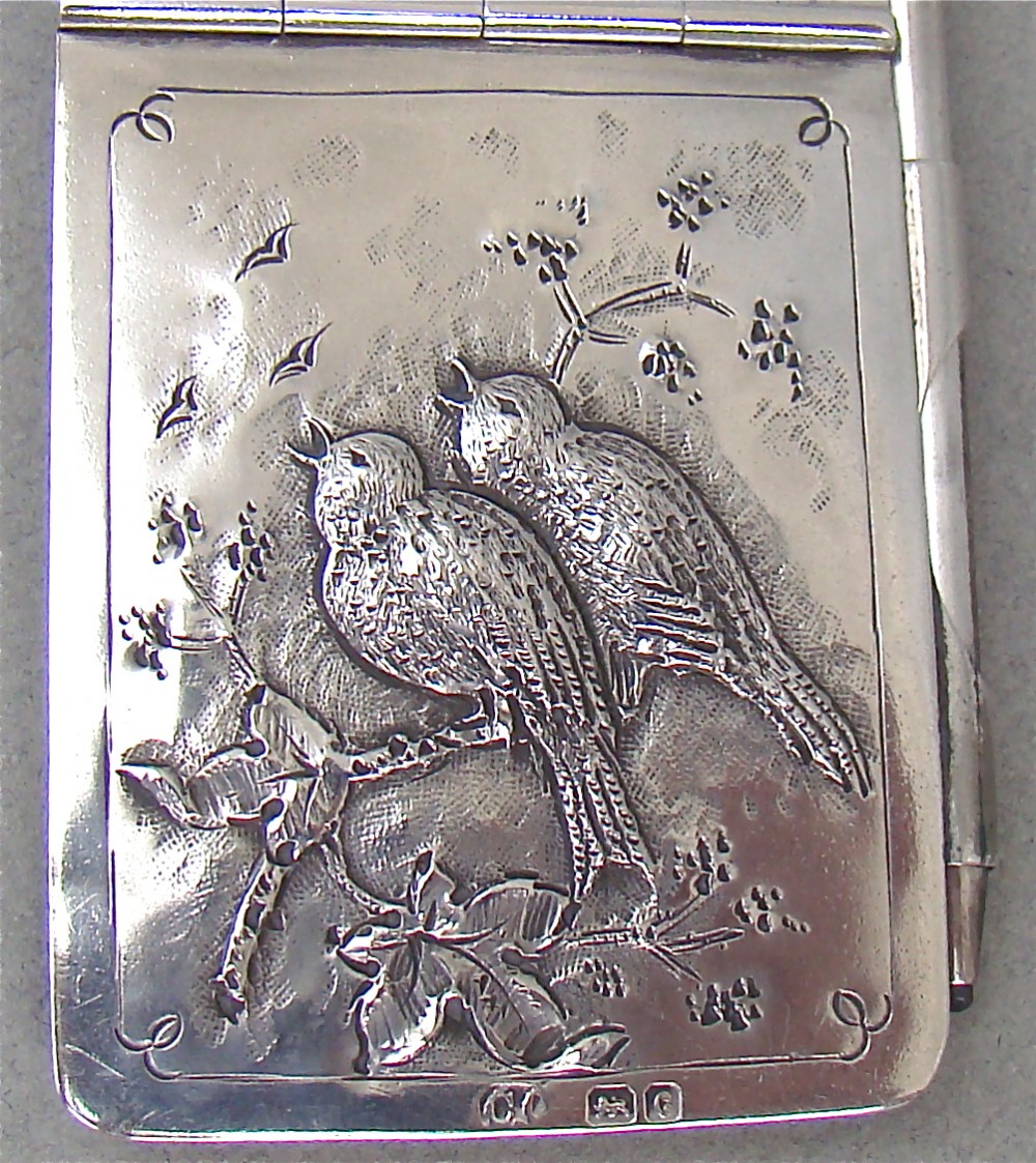 EDWARDIAN SILVER AIDE MEMOIRE BY COLEN CHESHIRE, CHESTER 1903