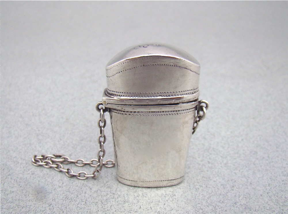 GEORGIAN SILVER SCENT BOTTLE ETUI BY SAMUEL PEMBERTON, BIRMINGHAM CIRCA 1795