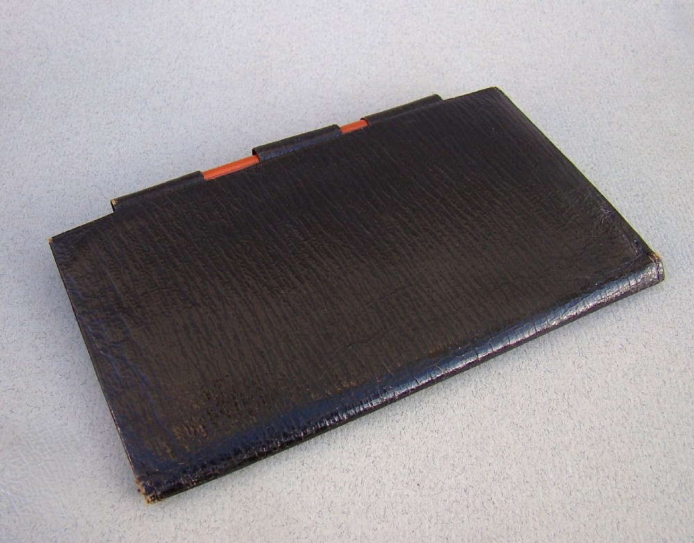 VICTORIAN SILVER MOUNTED SMALL LEATHER WALLET/NOTE BOOK, LONDON 1899
 View III