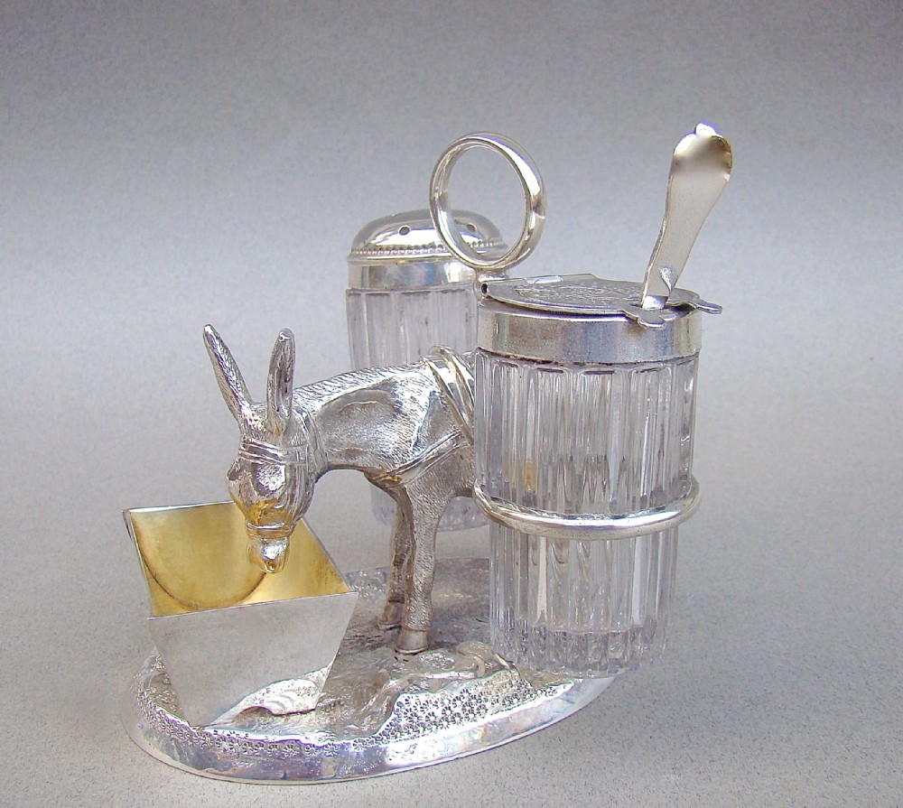 VICTORIAN SILVER PLATED FIGURAL 