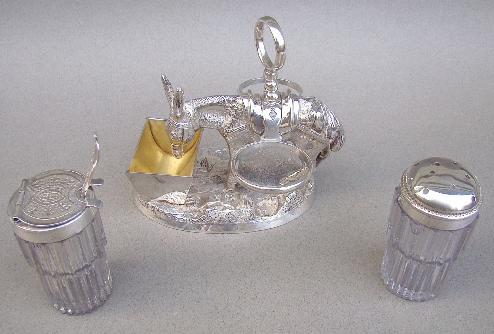 VICTORIAN SILVER PLATED FIGURAL 