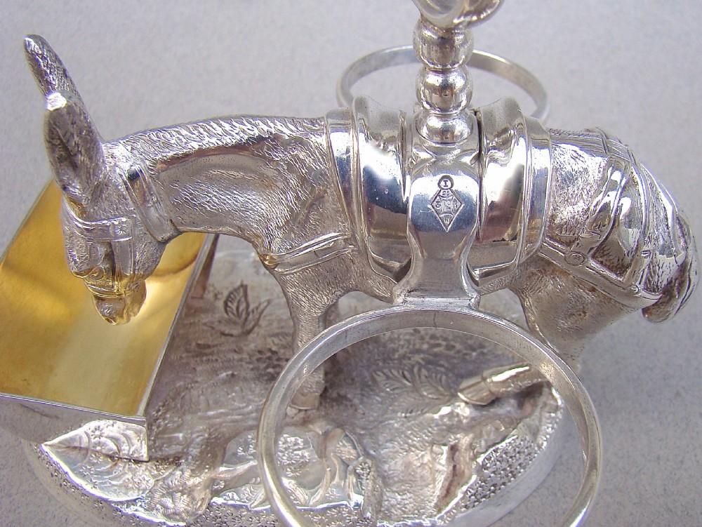 VICTORIAN SILVER PLATED FIGURAL 
