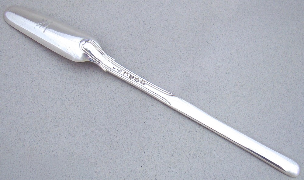 GEORGIAN SILVER MARROW SCOOP BY WILLIAM ELEY & WILLIAM FEARN, LONDON 1807 View II