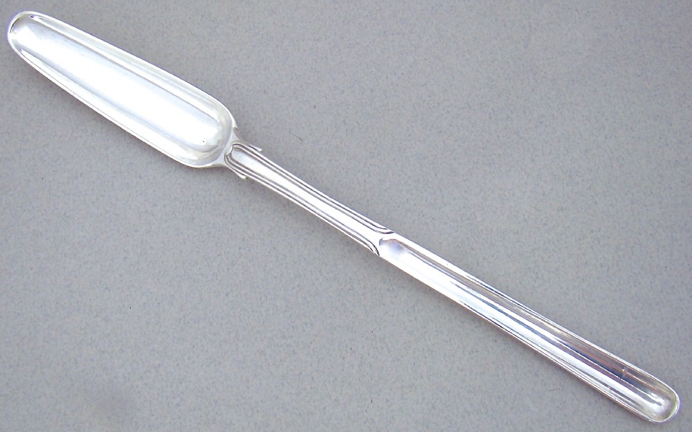 GEORGIAN SILVER MARROW SCOOP BY WILLIAM ELEY & WILLIAM FEARN, LONDON 1807