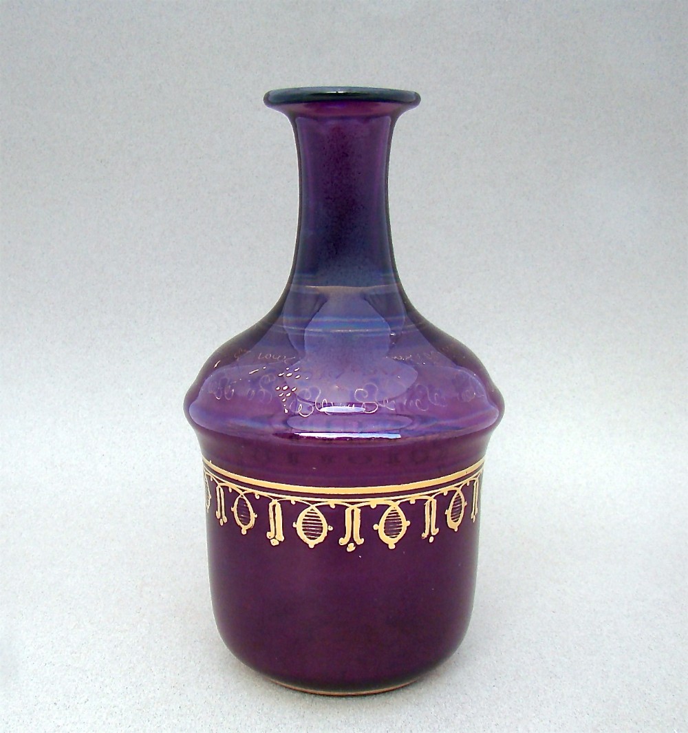 REGENCY AMETHYST & GILT GLASS CARAFE, CIRCA 1830