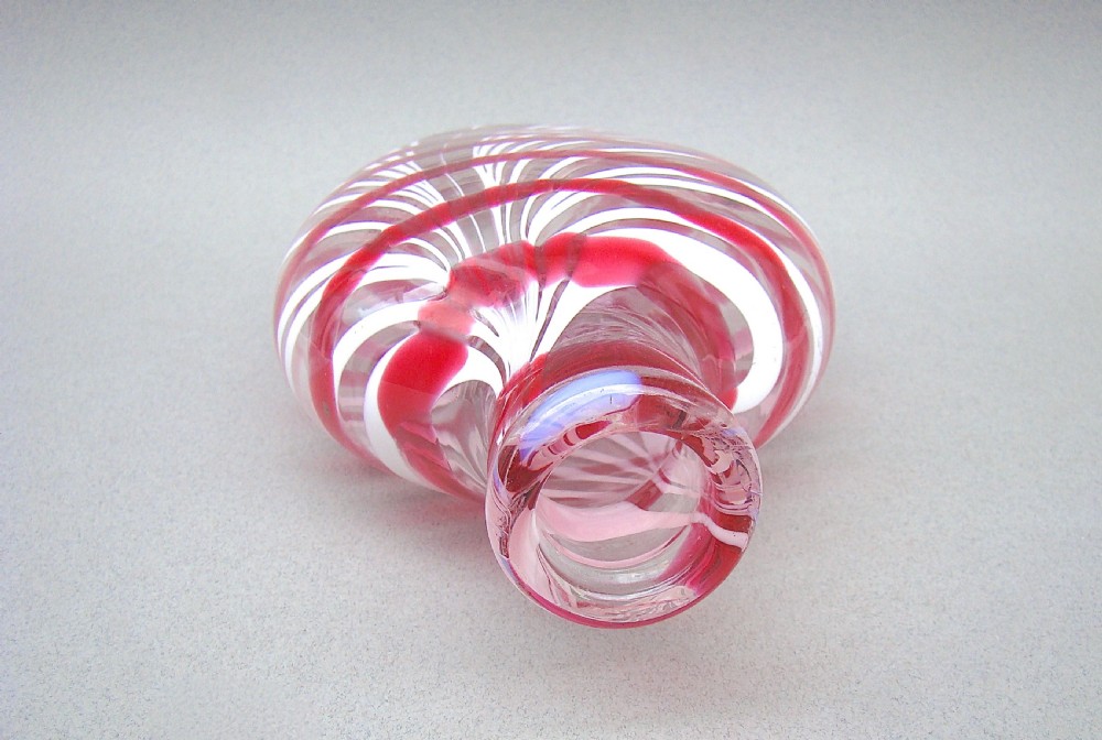 EARLY VICTORIAN NAILSEA GLASS FLASK, CIRCA 1840 View VII