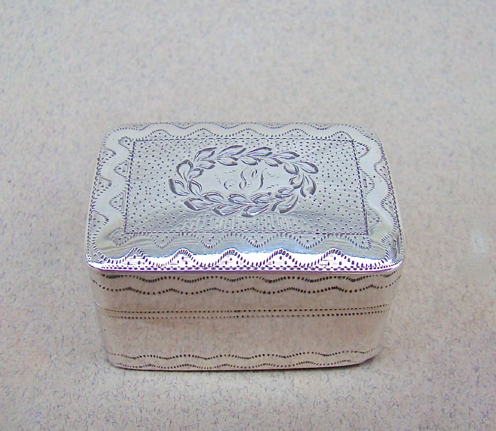 GEORGIAN SILVER NUTMEG GRATER BY THOMAS WILLMORE, BIRMINGHAM 1806
