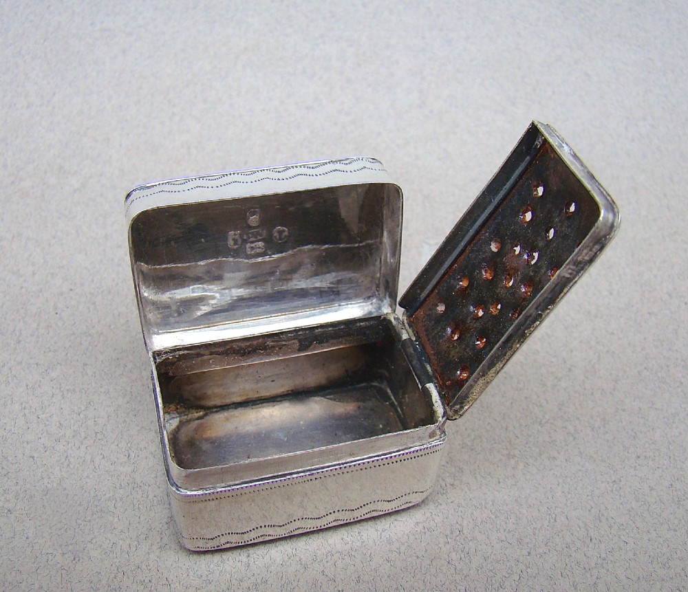 GEORGIAN SILVER NUTMEG GRATER BY THOMAS WILLMORE, BIRMINGHAM 1806
 View VIII