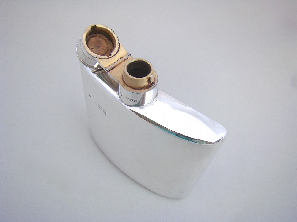 VICTORIAN SILVER WHISKY FLASK BY CYRIL JAMES FROST, LONDON 1897 View VI