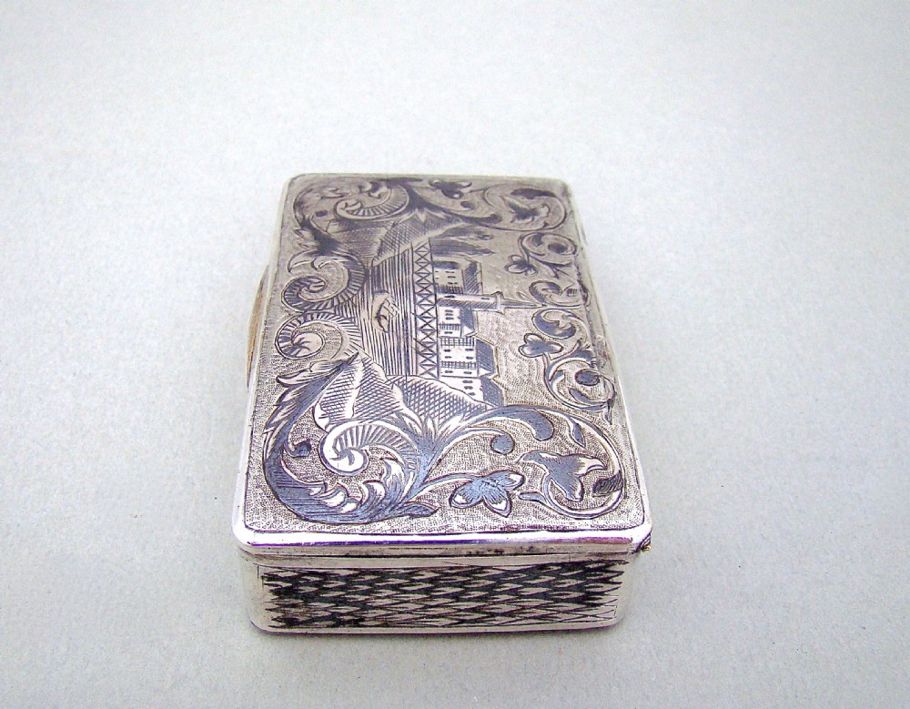 RUSSIAN SILVER AND NIELLO ENAMEL SNUFF BOX BY ALEXANDER FULD, MOSCOW CIRCA 1880 View IV