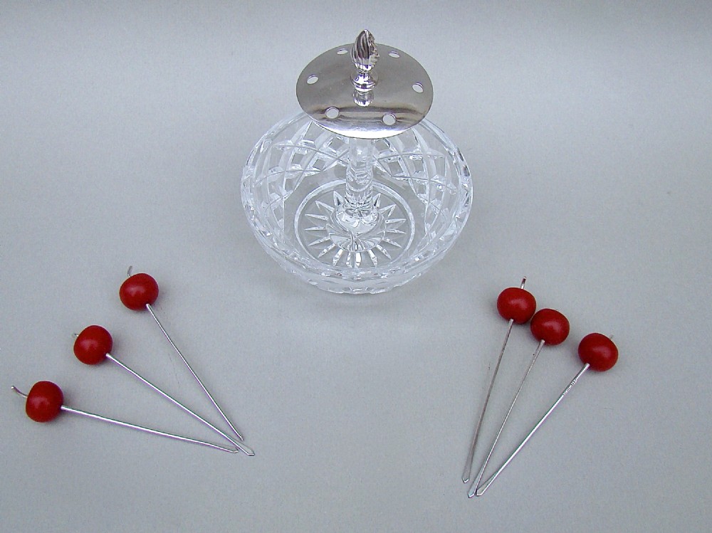 RARE SET OF SIX ART DECO SILVER 