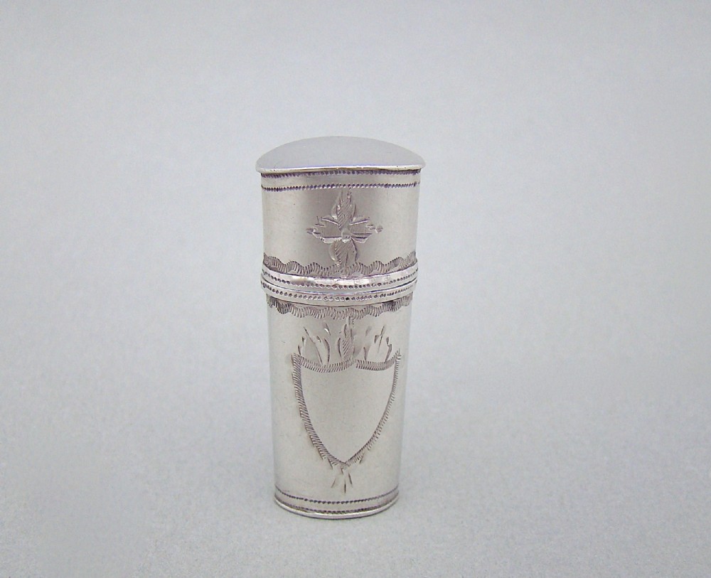 GEORGIAN SILVER ETUI, CIRCA 1780