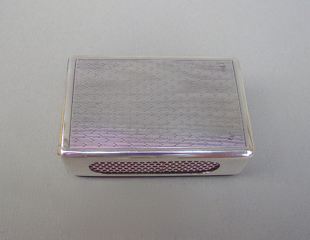 ART DECO SILVER & PIQUE TORTOISESHELL MATCH BOX COVER, LONDON 1926 View IV