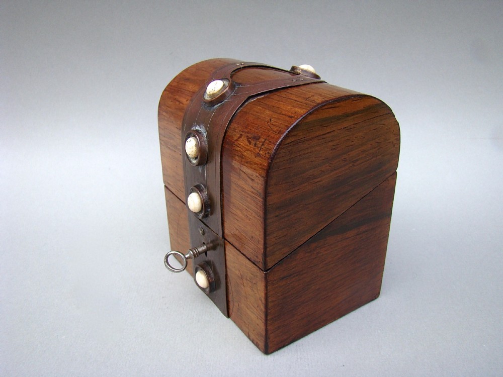 19TH C. FRENCH TRAVELLING SCENT BOTTLE CASKET, CIRCA 1870 View III