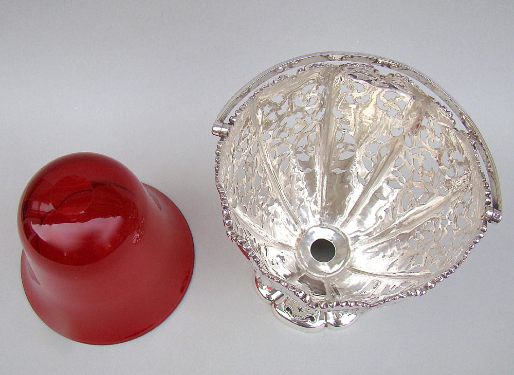 LARGE VICTORIAN SILVER SUGAR BASKET BY HENRY WILKINSON, SHEFFIELD 1861 View VII