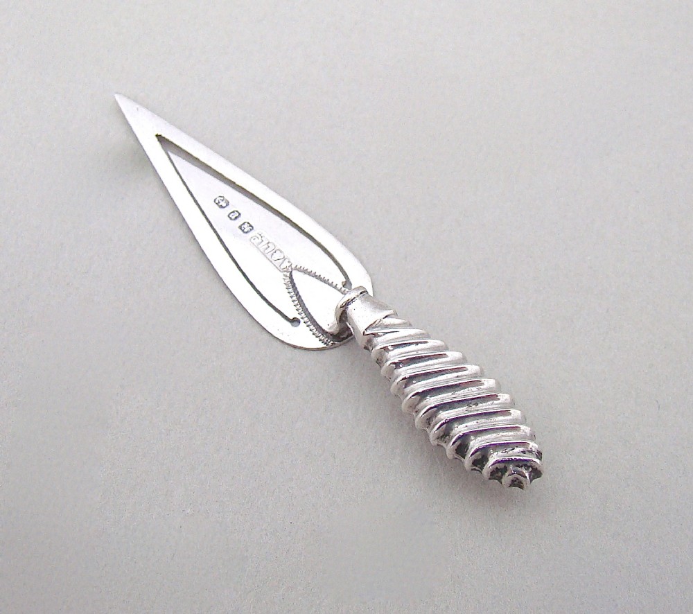 VICTORIAN SILVER  BOOKMARK BY ADIE & LOVEKIN , BIRMINGHAM 1898