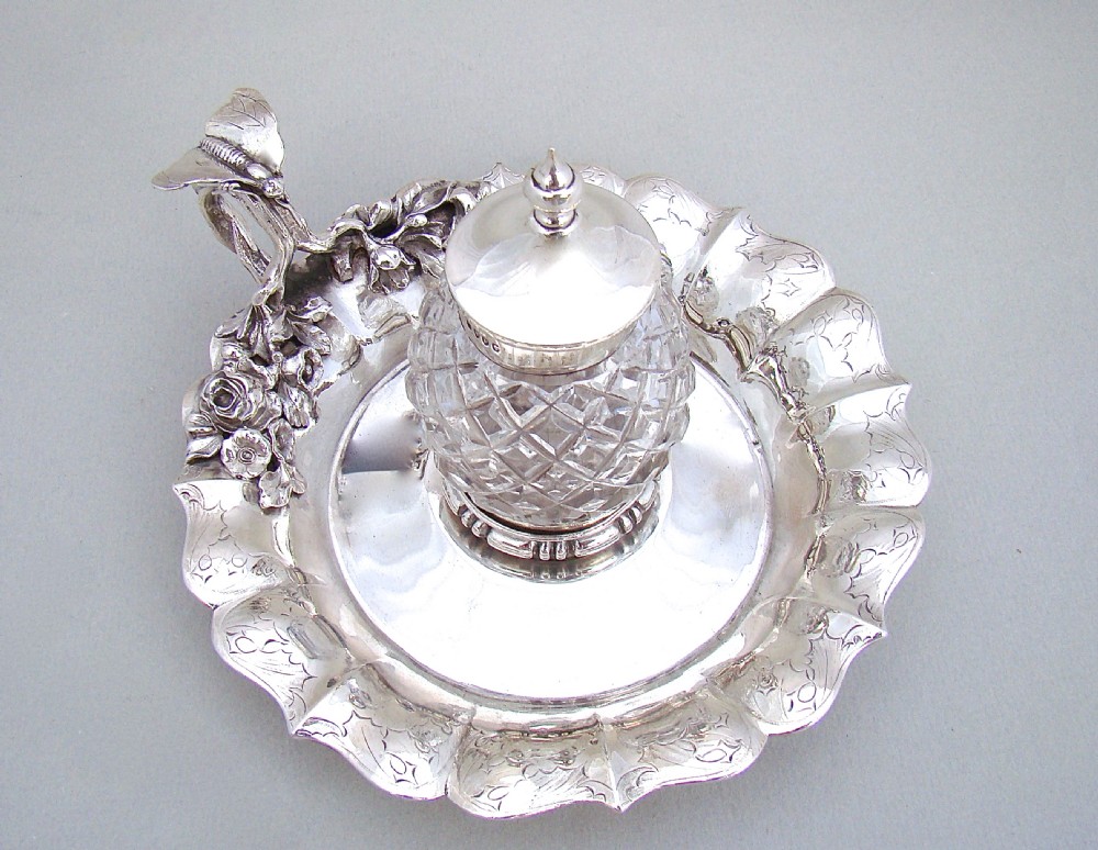  WILLIAM IV SILVER INKSTAND BY WILLIAM EATON, LONDON 1837 View X