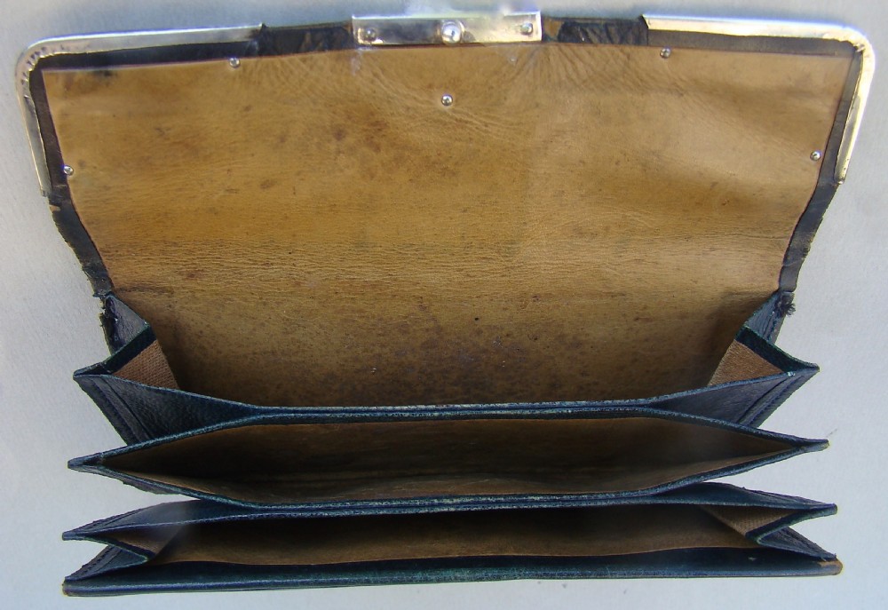 VICTORIAN SILVER & LEATHER PURSE BY FREDERICK WICH, BIRMINGHAM 1898
 View IV