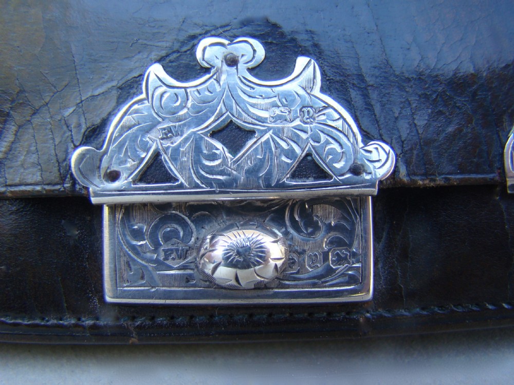 VICTORIAN SILVER & LEATHER PURSE BY FREDERICK WICH, BIRMINGHAM 1898
 View VII