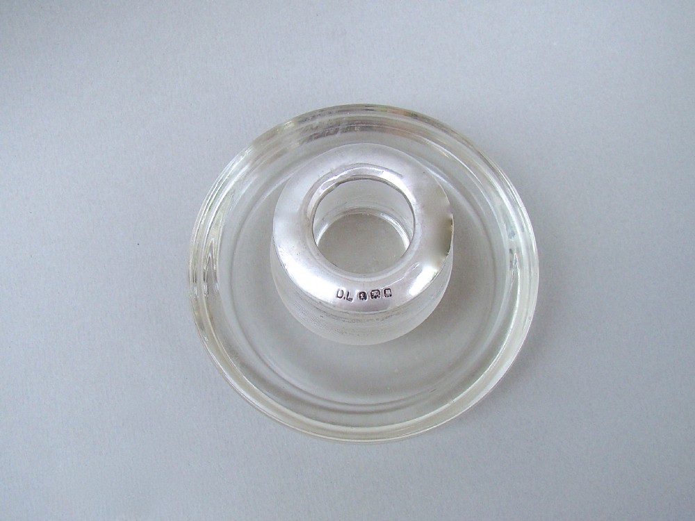 UNUSUAL ART DECO SILVER MOUNTED MATCH STRIKER BY SCHINDLER & CO, LONDON 1921 View III