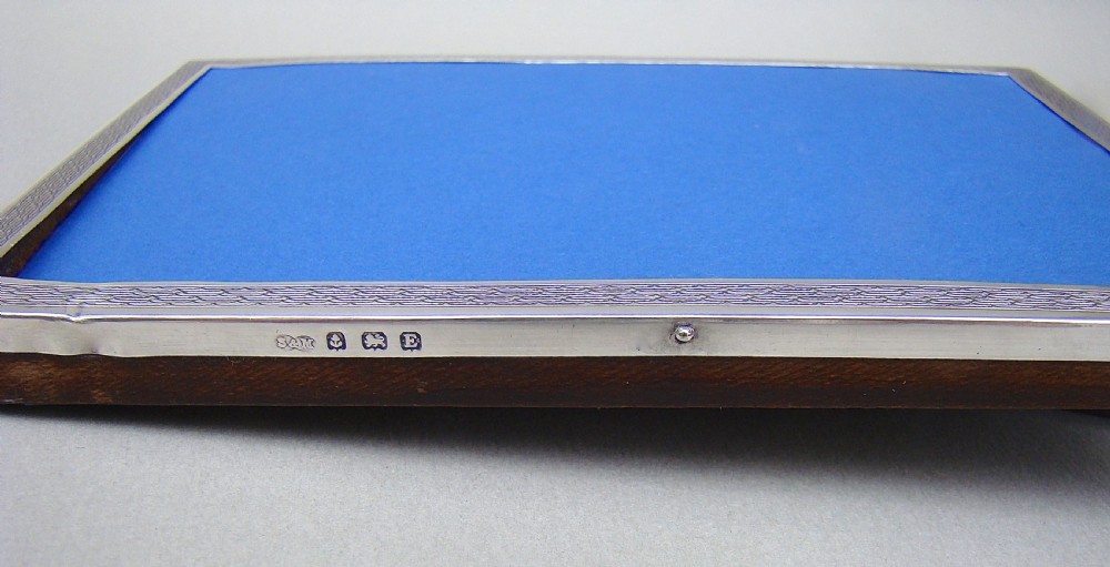ART DECO SOLID SILVER PHOTO FRAME BY SANDERS & MACKENZIE, BIRMINGHAM, 1929 View V