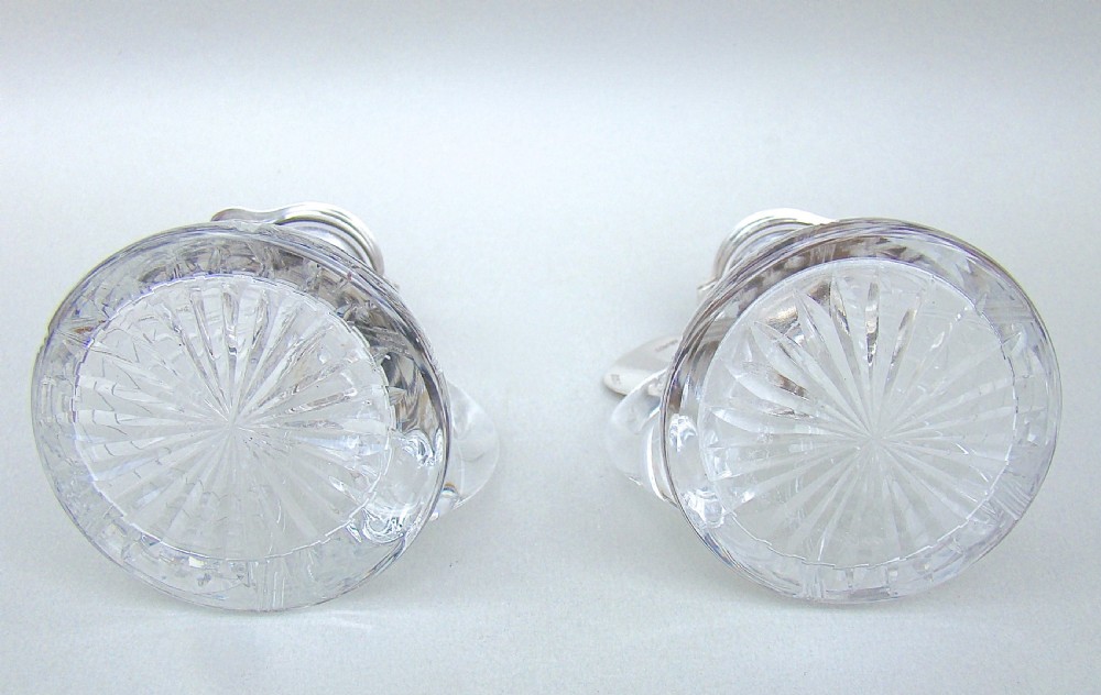 FABULOUS PAIR OF ART DECO SILVER MOUNTED WHISKY TOTS BY MAPPIN & WEBB, BIRMINGHAM 1936
 View XII