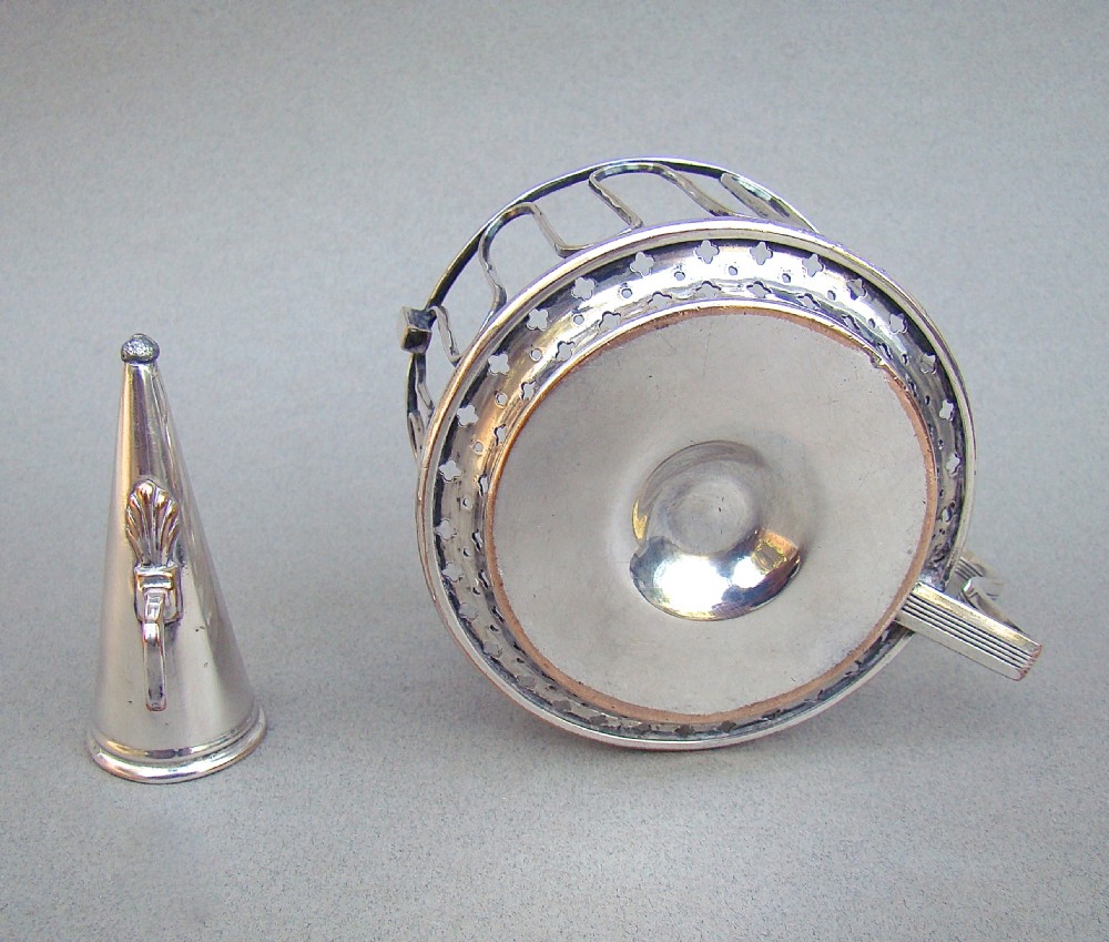 GEORGIAN OLD SHEFFIELD PLATE WIREWORK CHAMBER STICK, CIRCA 1800 View VII