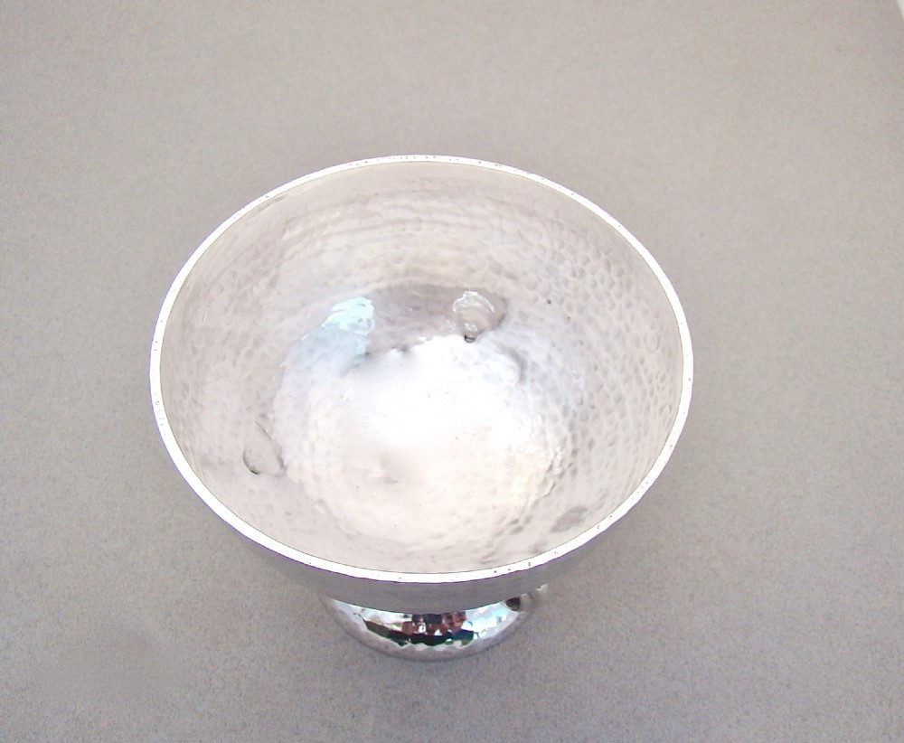 SCOTTISH ARTS & CRAFTS SILVER TAZZA / BONBON DISH BY JAMES WEIR, GLASGOW 1917 View V