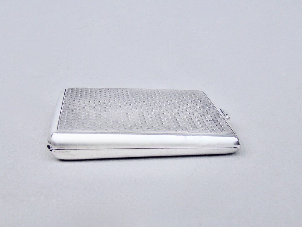 ART DECO STERLING SILVER MATCHBOOK CASE BY WILLIAM NEALE, BIRMINGHAM 1929 View II