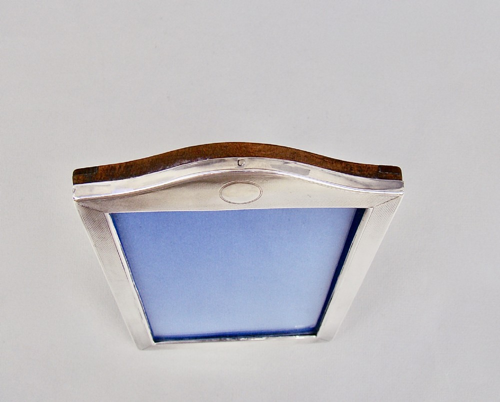 ART DECO SOLID SILVER PHOTO FRAME BY SANDERS & MACKENZIE, BIRMINGHAM, 1928
 View III