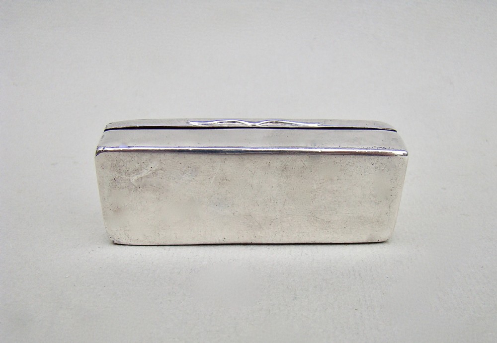 RARE WILLIAM IV SILVER SNUFF BOX WITH AGATE CABOCHON BY EDWARD SMITH, BIRMINGHAM 1833 View VI