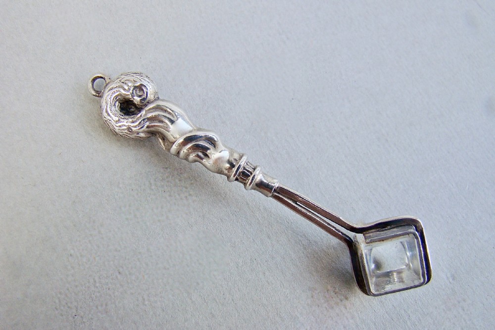 RARE VICTORIAN SILVER MINIATURE JEWELLER'S LOUPE OR MAGNIFIER  FOR CHATELAINE, CIRCA 1890 View II