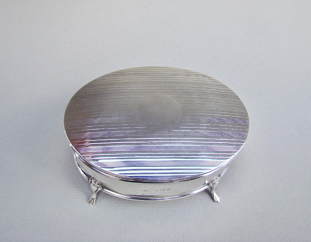 GEORGE V SILVER JEWELLERY BOX, BIRMINGHAM 1924 View III