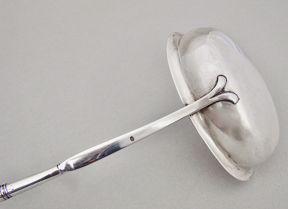 GEORGIAN SILVER TODDY LADLE BY THOMAS MORLEY, LONDON 1793 View V