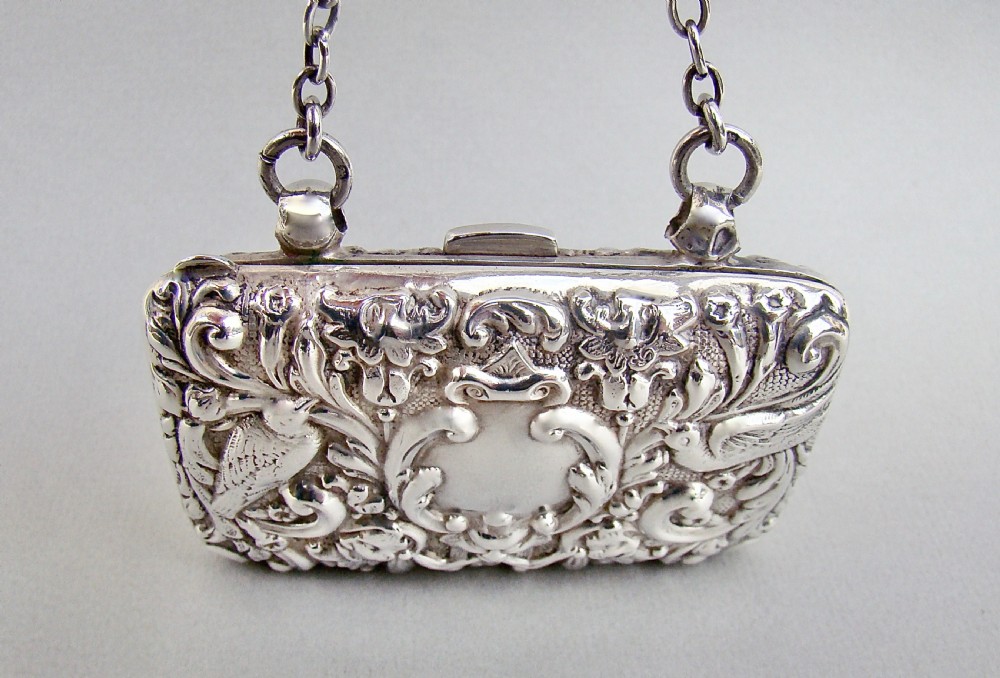 EDWARDIAN SILVER EVENING PURSE BY HENRY MATTHEWS, BIRMINGHAM 1903 View IV