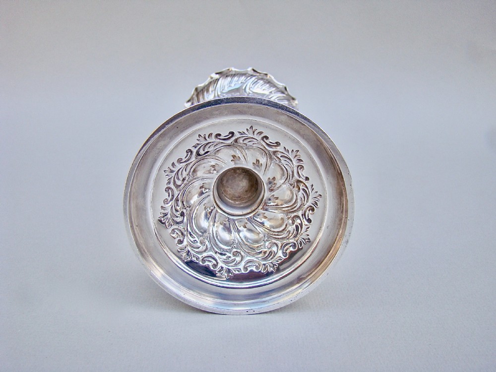 VICTORIAN SOLID SILVER VASE BY THE FENTON BROTHERS, SHEFFIELD 1900 View VI