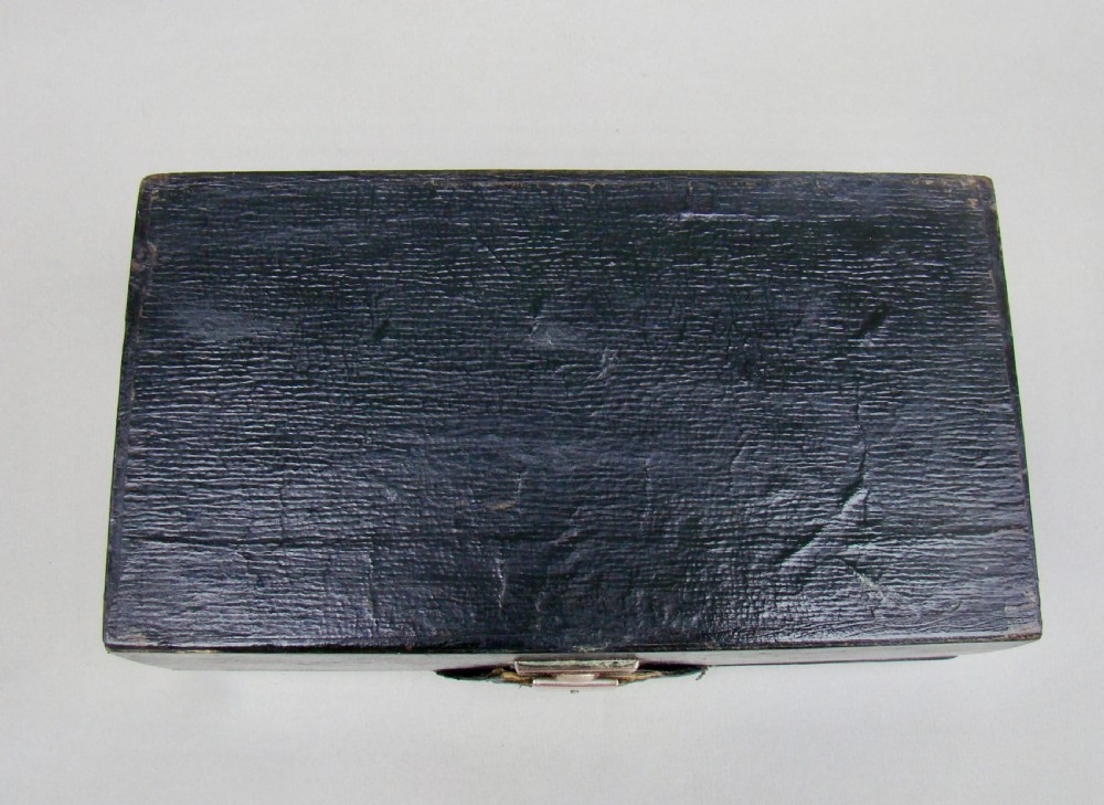 EDWARDIAN SILVER MOUNTED BRIDGE PLAYING CARDS LEATHER BOX BY LEVI & SALAMAN, BIRMINGHAM 1905 View XII