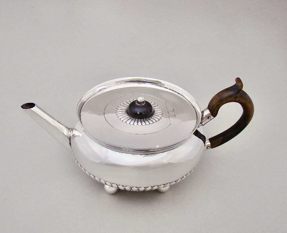 GORGEOUS VICTORIAN SILVER TEAPOT BY HOLLAND & SLATER, LONDON 1880
 View III