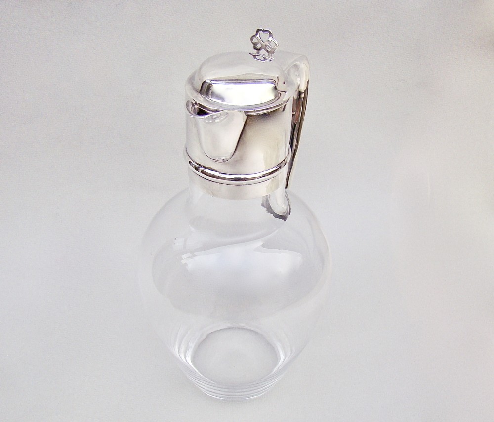 STUNNING VICTORIAN SILVER MOUNTED CLARET JUG BY HOLLAND, SON & SLATER, LONDON 1883 View II