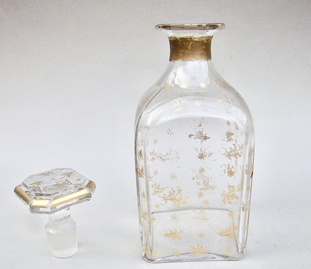 19TH CENTURY FRENCH GILT GLASS LIQUEUR DECANTER, CIRCA 1880 View III