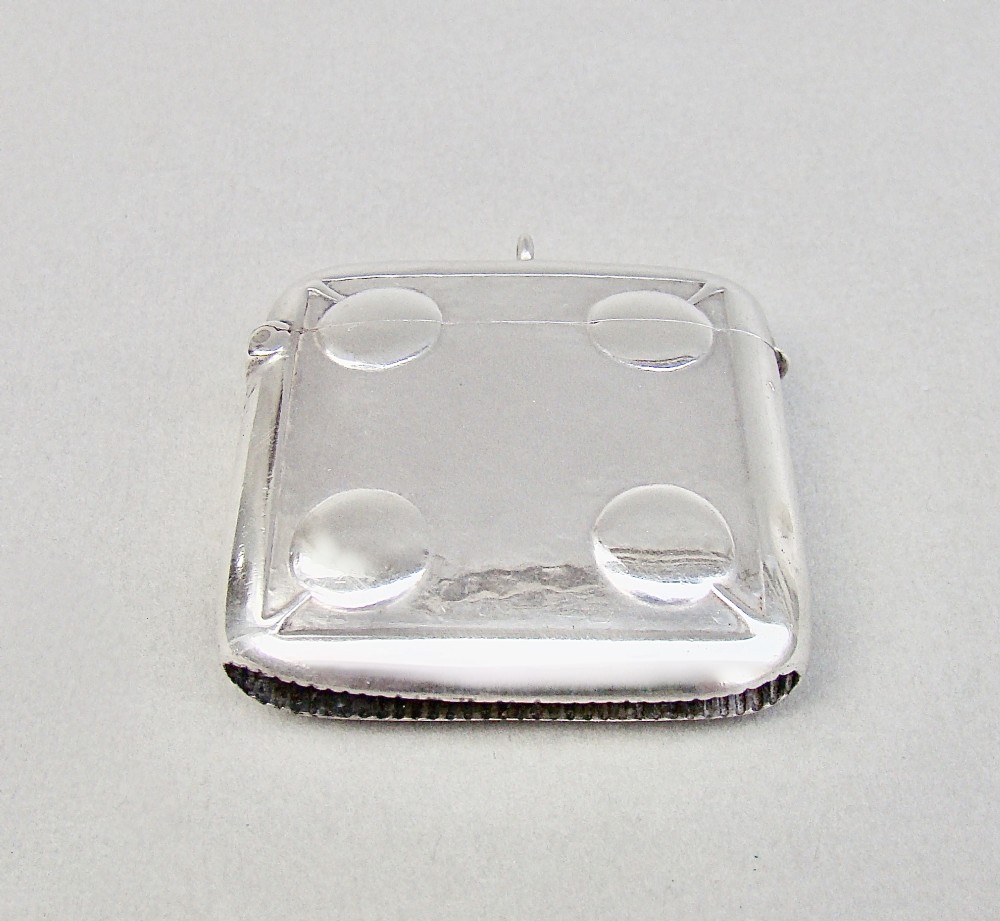 ARTS & CRAFT SILVER VESTA CASE DESIGNED BY ARCHIBALD KNOX, MADE BY W.H. HASELER, BIRMINGHAM 1904
