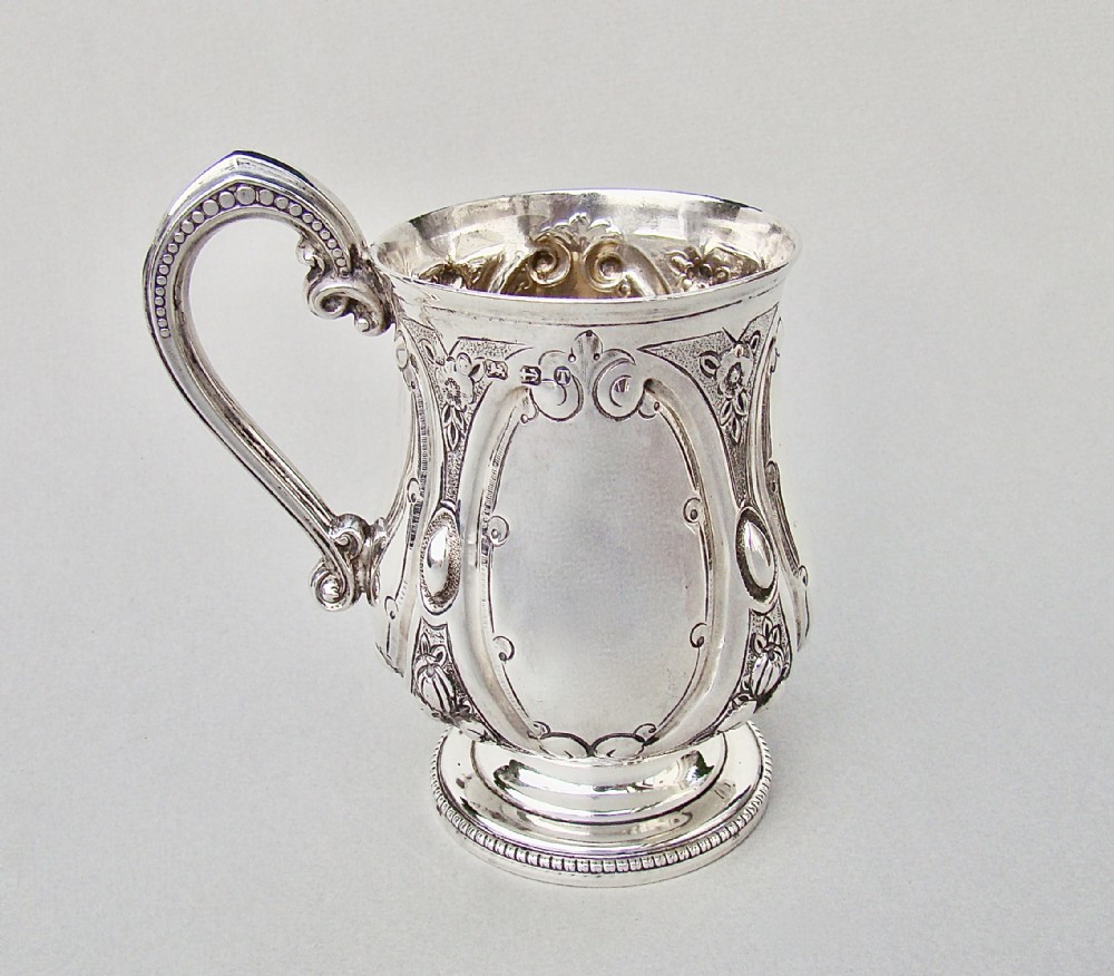 VICTORIAN SILVER CHRISTENING MUG BY THOMAS PRIME & SON, BIRMINGHAM 1868