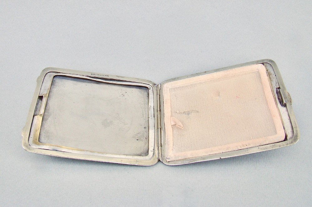 ART DECO SILVER PLATED SHAGREEN COMPACT, CIRCA 1930 View IV