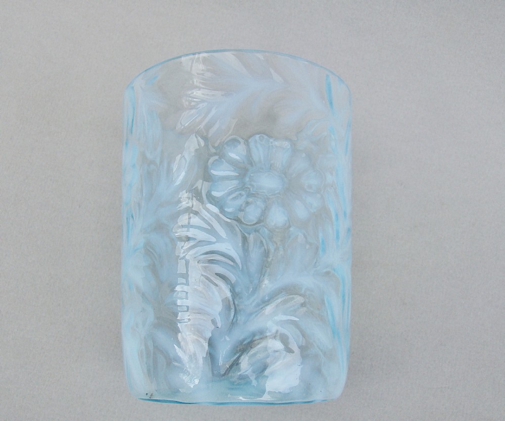 VICTORIAN VASELINE GLASS TURQUOISE BEAKER BY WHITEFRIARS, CIRCA 1890 View III