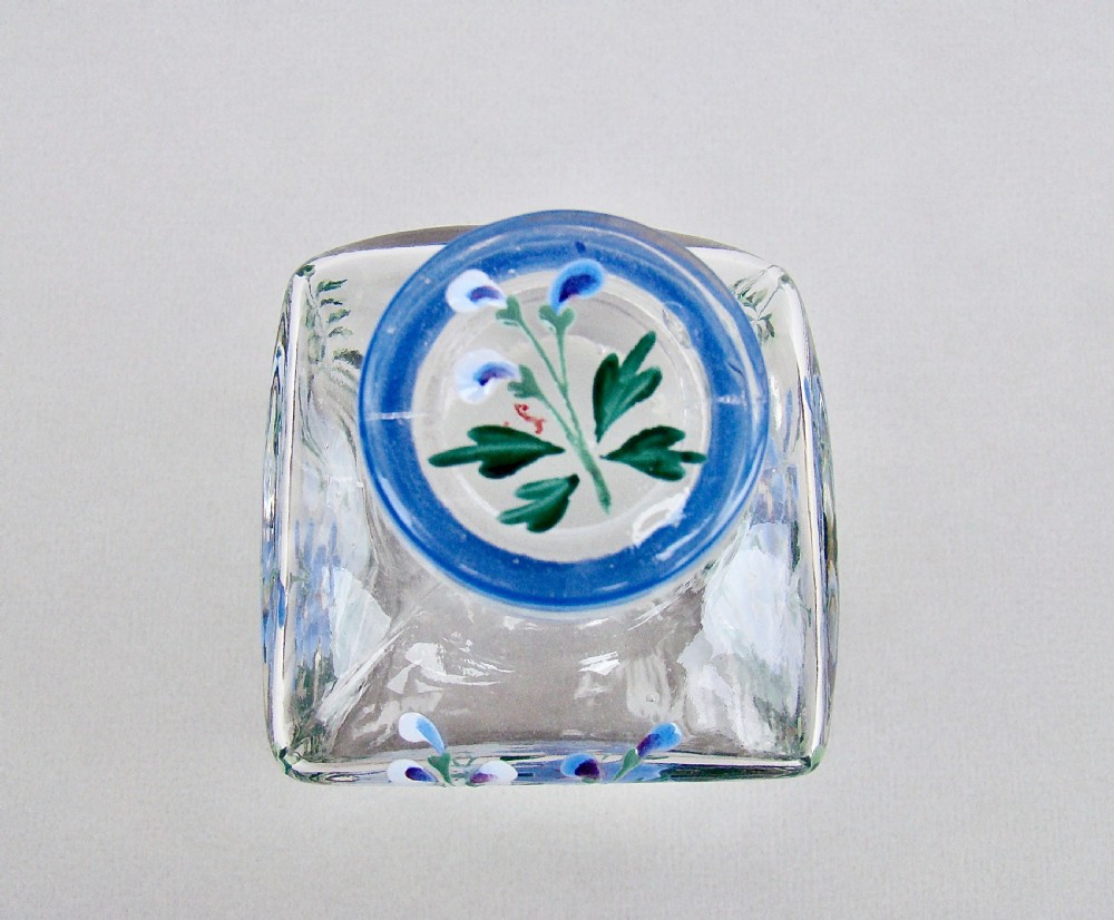 19TH CENTURY FRENCH ENAMELLED GLASS COLOGNE BOTTLE, CIRCA 1890 View V