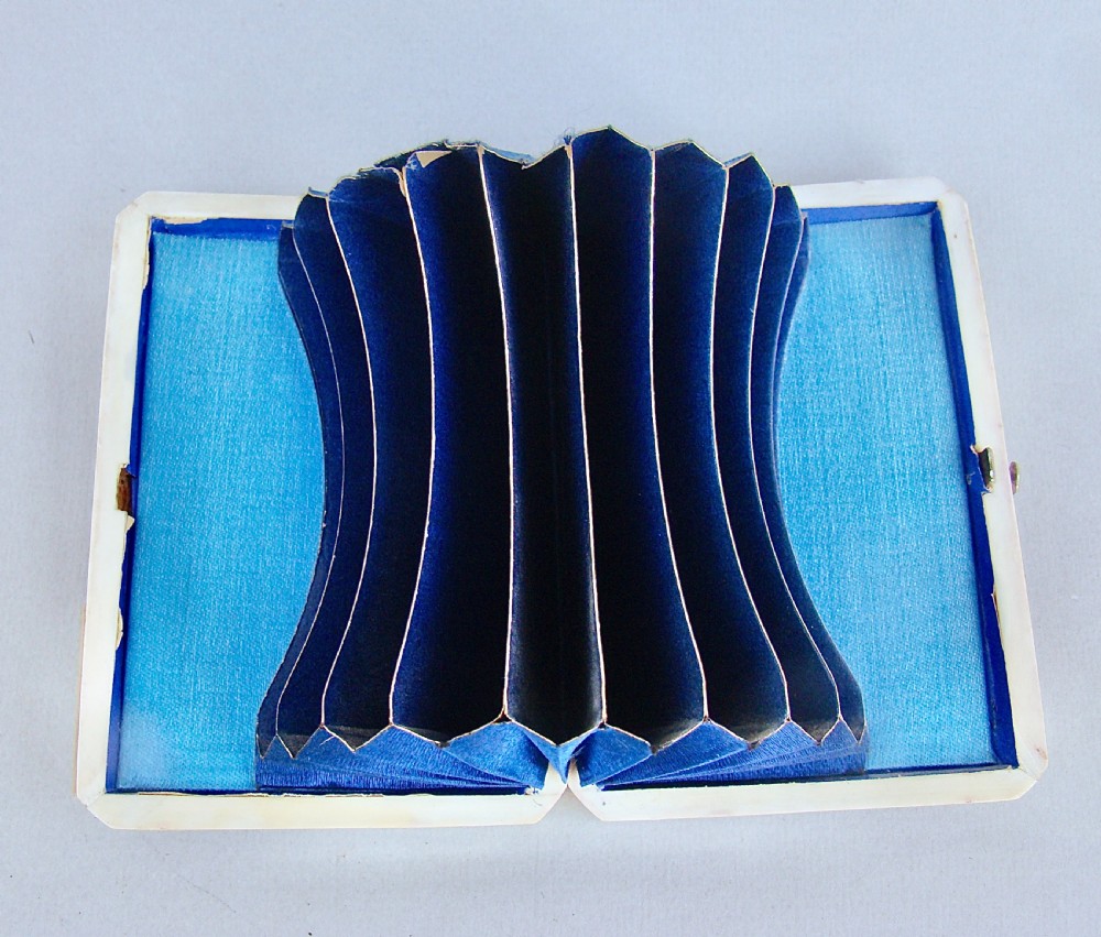 EXQUISITE VICTORIAN SILVER & MOTHER OF PEARL CALLING CARD CASE , CIRCA 1870 View IV