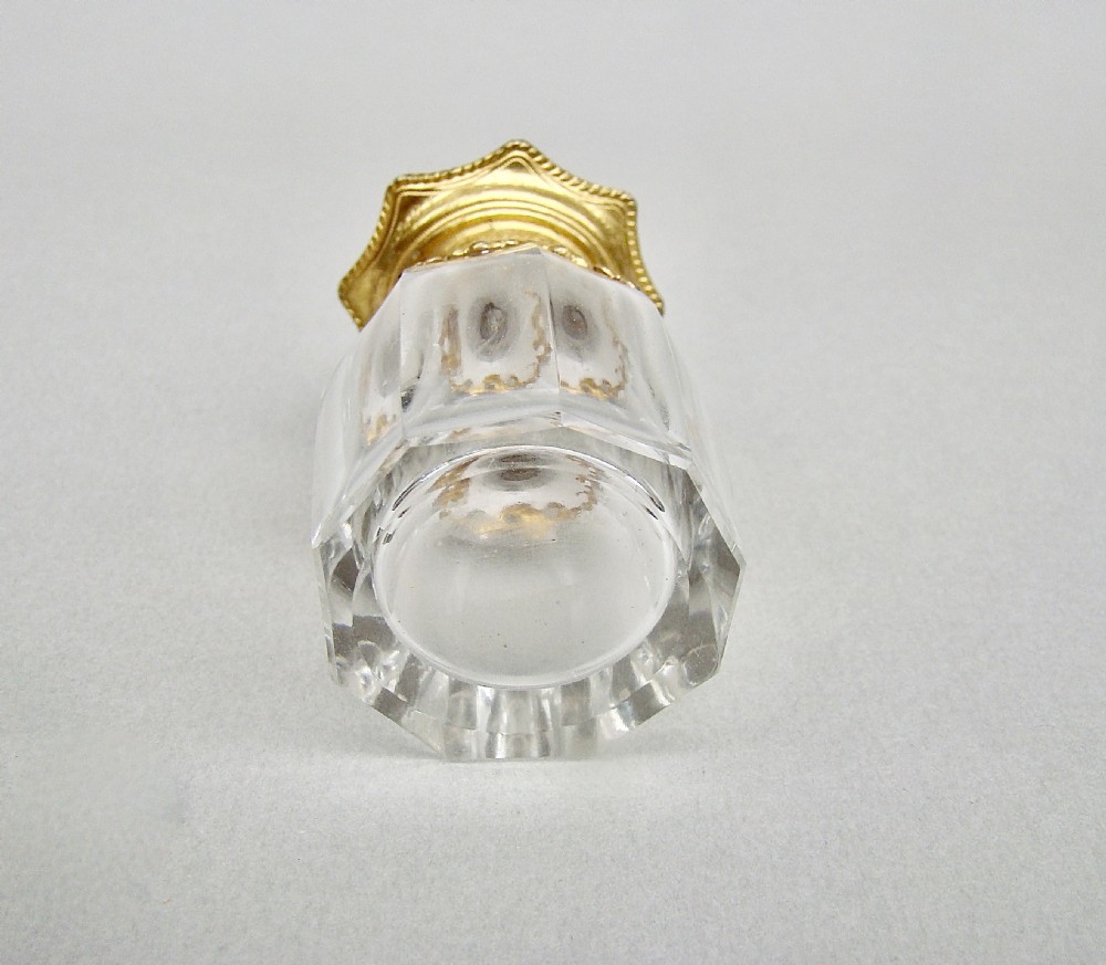 DELIGHTFUL 19TH CENTURY FRENCH PALAIS ROYAL ENAMEL & ORMULU GLASS SCENT BOTTLE, CIRCA 1880
 View VII