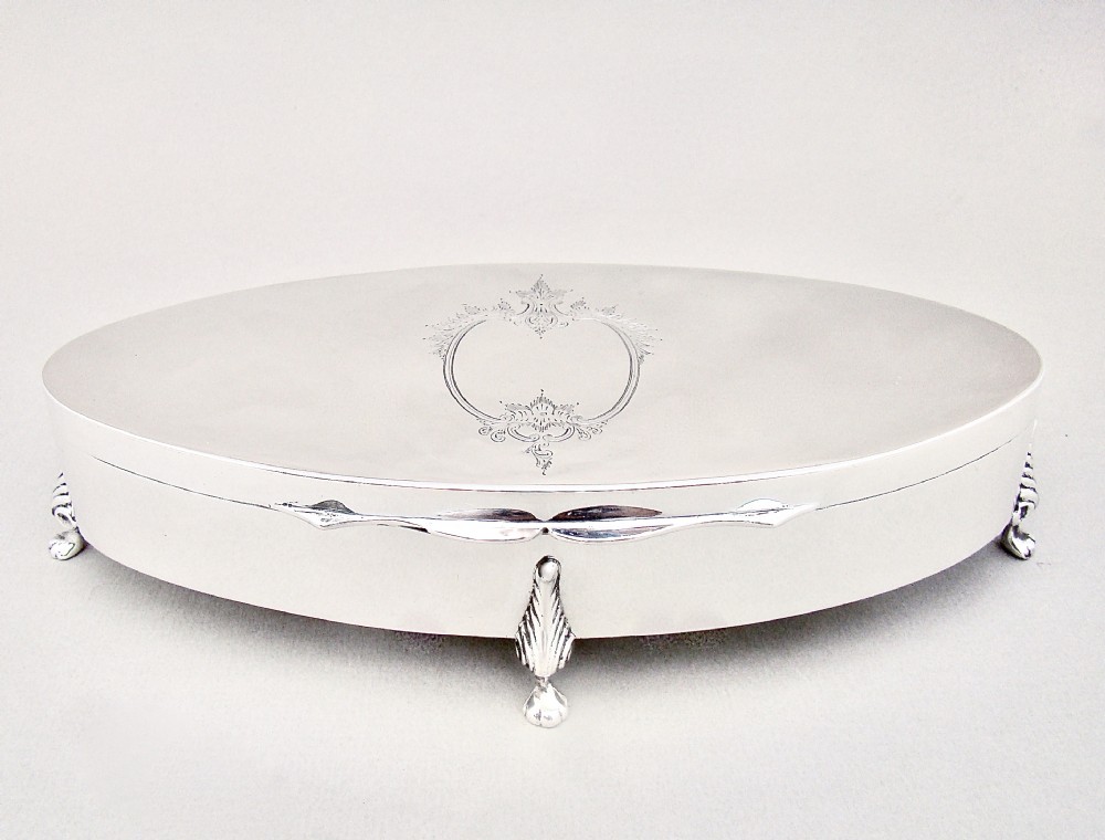 FABULOUS EDWARDIAN LARGE SILVER JEWELLERY BOX BY JAMES DIXON & SONS, SHEFFIELD 1909