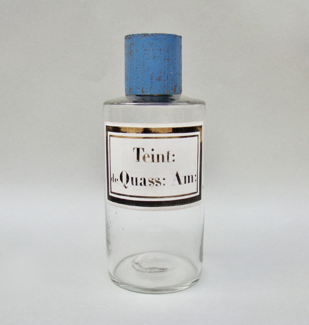 BEAUTIFUL 19TH CENTURY FRENCH CLEAR GLASS APOTHECARY JAR, CIRCA 1890