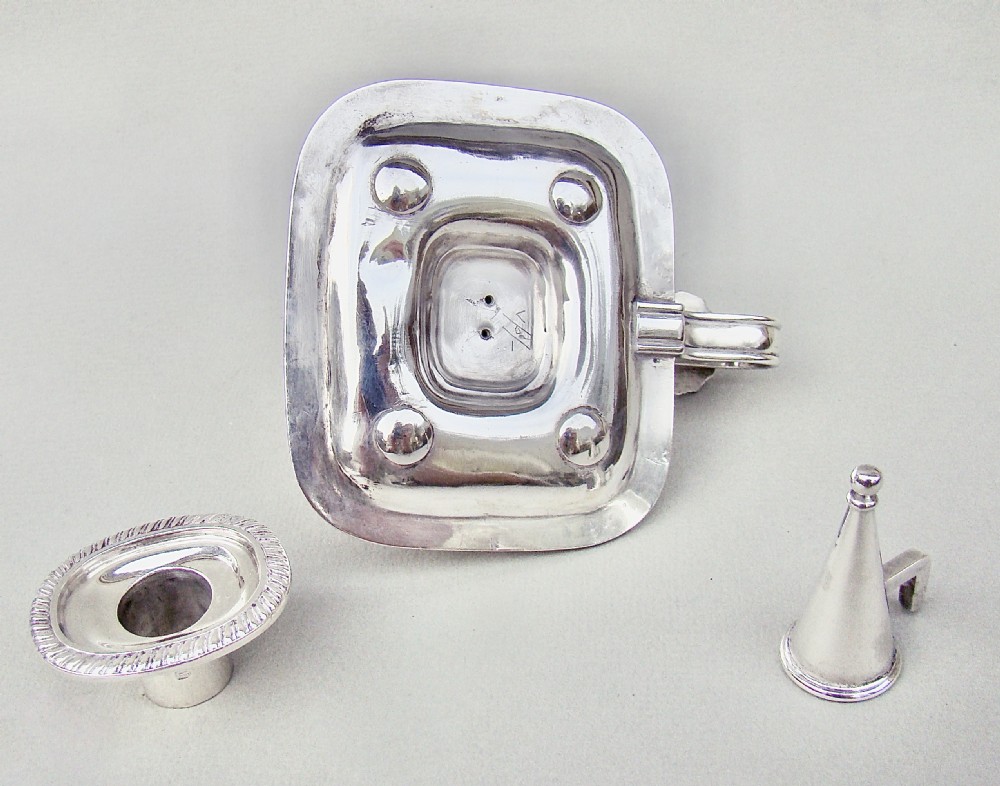 SUPERB SMALL EDWARDIAN SILVER CHAMBERSTICK BY LAMBERT & CO, LONDON 1901 View VIII